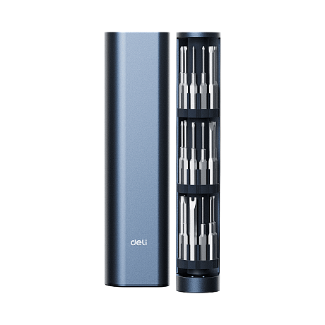 Отвертка Deli YS DL241034, с набором прецизионных бит, 34 шт