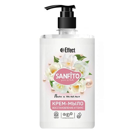 Мыло-крем "Effect Sanfito", 1 л, пион и камелия