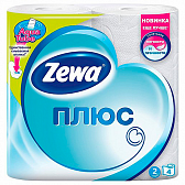Бумага туалетная Zewa Плюс (1х4) 2 слоя, белый