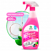 Средство для мытья окон и стекол "CLEAN GLASS лесные ягоды", 600 мл, с триггером (125241)