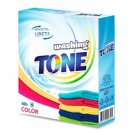 Порошок стиральный "Washing Tone Колор", 400 г