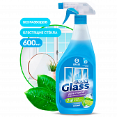 Средство для мытья окон и стекол "CLEAN GLASS голубая лагуна", 600 мл, с триггером (125247)