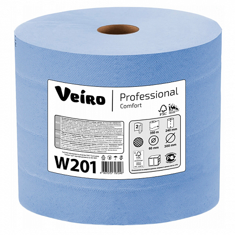 Протирочная бумага Veiro Professional Comfort, 2 слоя, 350 м (W201)