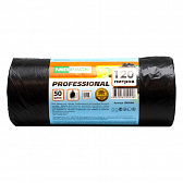 Мешки для мусора "Mirpack Professional", 20 мкм, 120 л, 50 шт/рулон, черный