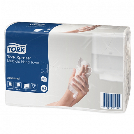 Полотенца бумажные TORK Xpress Advanced листовые сложения Multifold, Н2 (471117)