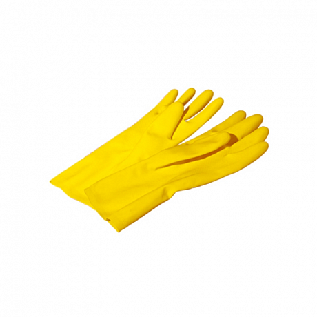 Перчатки хозяйственные "York", прочные, р-р M, желтый