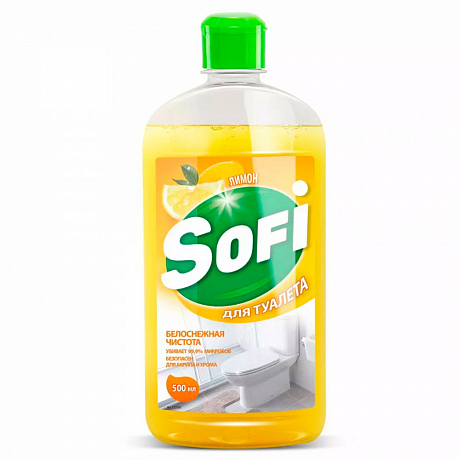 Средство чистящее для туалетных и ванных комнат "Sofi", 500 мл (125593)