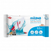 Салфетки влажные антибактериальные "Milana", 20 шт/упак, 	морской бриз (IT-0576)