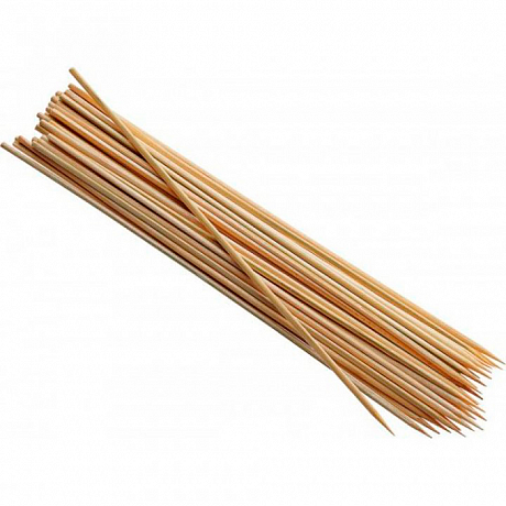 Шампур для шашлыка, 25 см, 100 шт/упак, бамбук