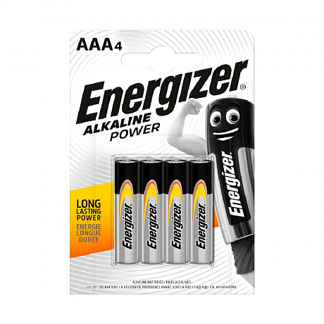 Батарейки алкалиновые Energizer "Intelligent AAA/LR03", 4 шт, щелочные