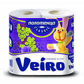 Полотенца бумажные Veiro Classic в рулонах, 2 слоя, 12.5 м