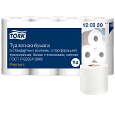 Бумага туалетная TORK Premium Т4, 3-сл, 8 рулонов, 15 м (120330)