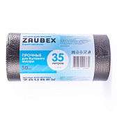Мешки для мусора Zaubex, 8 мкм, 35 л, 50 шт/рулон, черный