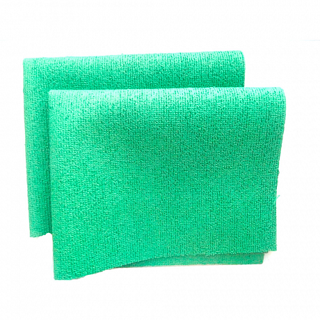 Салфетка из микроволокна прорезиненная "Росмоп", 40x40 см, зеленый